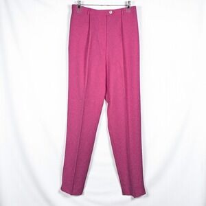 Vintage David Brooks Pink Pleated‎ Dress Pants Women's Size 8 Pink Career Wear